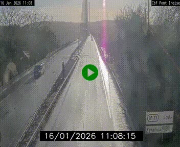 <h2>Webcam sur la N165 après le Pont de l'Iroise, à l'entrée de Brest</h2>