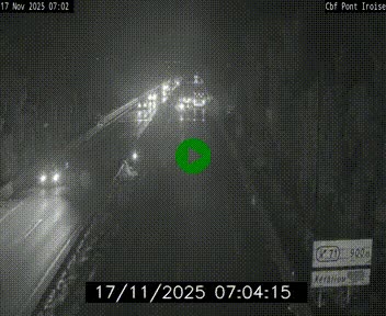 <h2>Webcam sur la N165 après le Pont de l'Iroise, à l'entrée de Brest</h2>