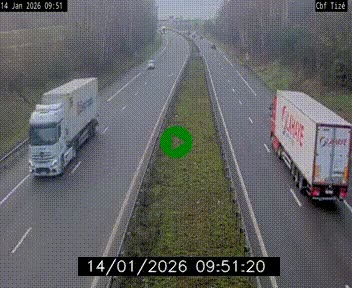 Webcam sur le périphérique de Rennes (N136) à hauteur de Tizé, à l'est de la ville