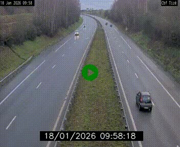 <h2>Webcam sur le périphérique de Rennes (N136) à hauteur de Tizé, à l'est de la ville</h2>