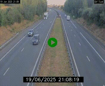Webcam sur le périphérique de Rennes (N136) à hauteur de Tizé, à l'est de la ville