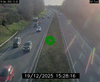 <h2>Webcam sur le périphérique de Rennes (N136) à hauteur de Tizé, à l'est de la ville</h2>