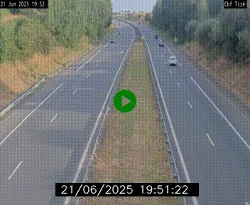 Webcam sur le périphérique de Rennes (N136) à hauteur de Tizé, à l'est de la ville