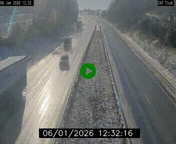 Webcam sur le périphérique de Rennes (N136) à hauteur de Tizé, à l'est de la ville