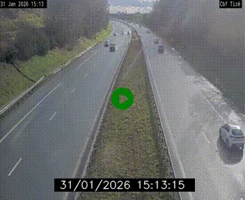 <h2>Webcam sur le périphérique de Rennes (N136) à hauteur de Tizé, à l'est de la ville</h2>