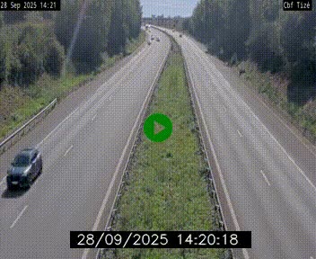 Webcam sur le périphérique de Rennes (N136) à hauteur de Tizé, à l'est de la ville