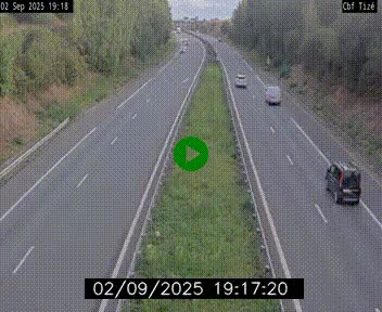 Webcam sur le périphérique de Rennes (N136) à hauteur de Tizé, à l'est de la ville
