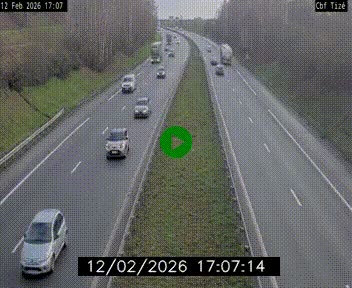 <h2>Webcam sur le périphérique de Rennes (N136) à hauteur de Tizé, à l'est de la ville</h2>