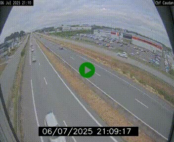Webcam sur la N165 à hauteur de Caudan, dans le Morbihan.