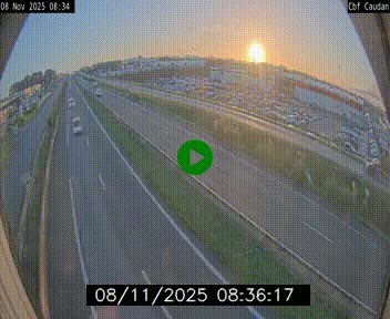 Webcam sur la N165 à hauteur de Caudan, dans le Morbihan.