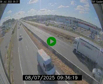 Webcam sur la N165 à hauteur de Caudan, dans le Morbihan.
