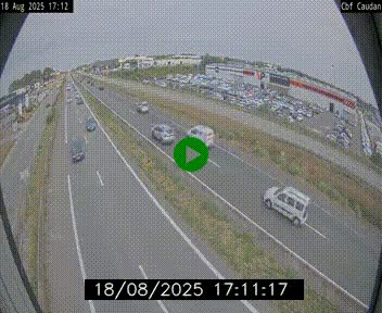 Webcam sur la N165 à hauteur de Caudan, dans le Morbihan.