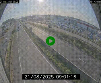 Webcam sur la N165 à hauteur de Caudan, dans le Morbihan.