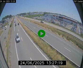 Webcam sur la N165 à hauteur de Caudan, dans le Morbihan.
