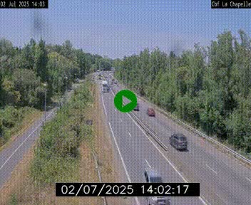 <h2>Webcam sur le périphérique de Nantes (N844) à hauteur de Porte de la Chapelle, au nord de la ville</h2>