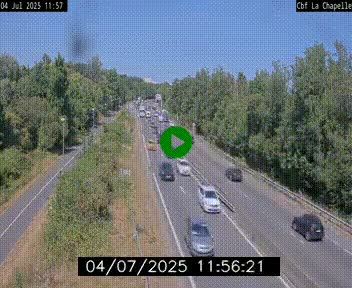 <h2>Webcam sur le périphérique de Nantes (N844) à hauteur de Porte de la Chapelle, au nord de la ville</h2>