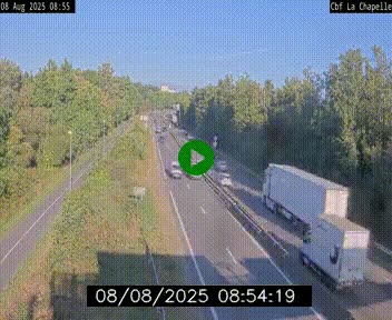 <h2>Webcam sur le périphérique de Nantes (N844) à hauteur de Porte de la Chapelle, au nord de la ville</h2>