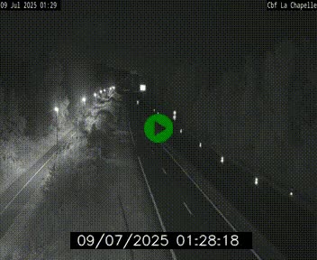 Webcam sur le périphérique de Nantes (N844) à hauteur de Porte de la Chapelle, au nord de la ville