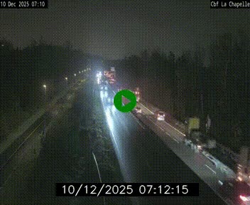 Webcam sur le périphérique de Nantes (N844) à hauteur de Porte de la Chapelle, au nord de la ville