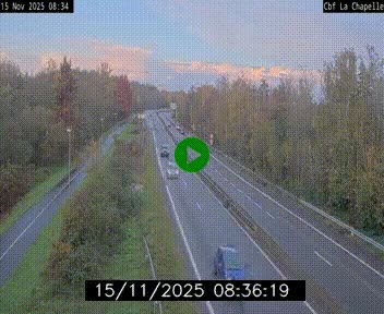 Webcam sur le périphérique de Nantes (N844) à hauteur de Porte de la Chapelle, au nord de la ville