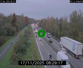 <h2>Webcam sur le périphérique de Nantes (N844) à hauteur de Porte de la Chapelle, au nord de la ville</h2>