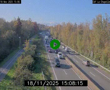 <h2>Webcam sur le périphérique de Nantes (N844) à hauteur de Porte de la Chapelle, au nord de la ville</h2>