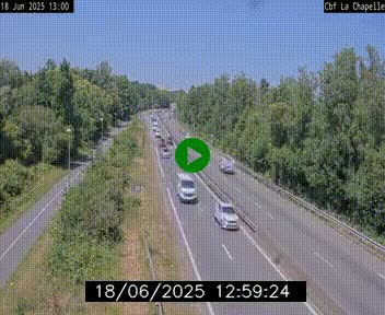 <h2>Webcam sur le périphérique de Nantes (N844) à hauteur de Porte de la Chapelle, au nord de la ville</h2>
