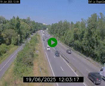 Webcam sur le périphérique de Nantes (N844) à hauteur de Porte de la Chapelle, au nord de la ville