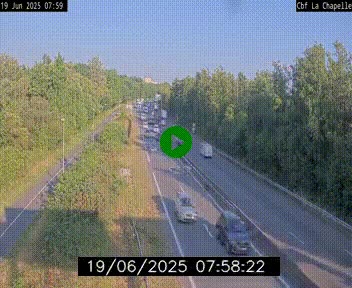 Webcam sur le périphérique de Nantes (N844) à hauteur de Porte de la Chapelle, au nord de la ville