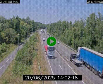 <h2>Webcam sur le périphérique de Nantes (N844) à hauteur de Porte de la Chapelle, au nord de la ville</h2>