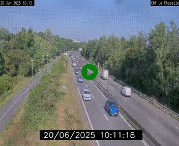 <h2>Webcam sur le périphérique de Nantes (N844) à hauteur de Porte de la Chapelle, au nord de la ville</h2>
