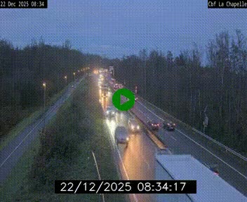 Webcam sur le périphérique de Nantes (N844) à hauteur de Porte de la Chapelle, au nord de la ville