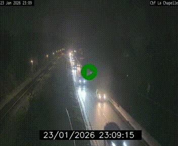 Webcam sur le périphérique de Nantes (N844) à hauteur de Porte de la Chapelle, au nord de la ville