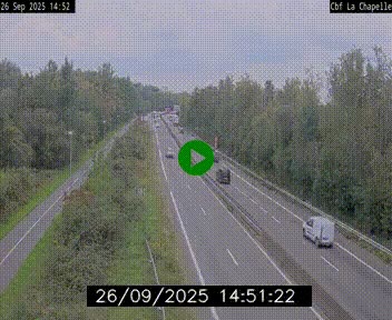 Webcam sur le périphérique de Nantes (N844) à hauteur de Porte de la Chapelle, au nord de la ville