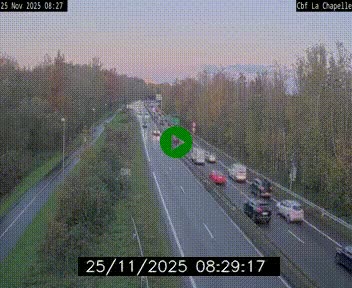<h2>Webcam sur le périphérique de Nantes (N844) à hauteur de Porte de la Chapelle, au nord de la ville</h2>