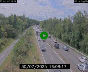<h2>Webcam sur le périphérique de Nantes (N844) à hauteur de Porte de la Chapelle, au nord de la ville</h2>