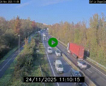 <h2>Webcam sur le périphérique de Nantes (N844) à hauteur de Porte de la Chapelle, au nord de la ville</h2>