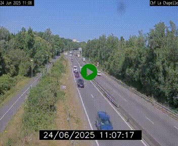 <h2>Webcam sur le périphérique de Nantes (N844) à hauteur de Porte de la Chapelle, au nord de la ville</h2>