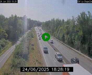 <h2>Webcam sur le périphérique de Nantes (N844) à hauteur de Porte de la Chapelle, au nord de la ville</h2>