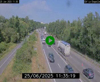 <h2>Webcam sur le périphérique de Nantes (N844) à hauteur de Porte de la Chapelle, au nord de la ville</h2>