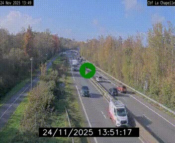 <h2>Webcam sur le périphérique de Nantes (N844) à hauteur de Porte de la Chapelle, au nord de la ville</h2>