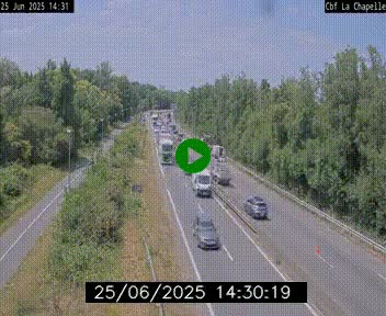 <h2>Webcam sur le périphérique de Nantes (N844) à hauteur de Porte de la Chapelle, au nord de la ville</h2>