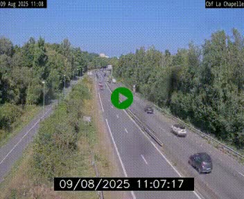 <h2>Webcam sur le périphérique de Nantes (N844) à hauteur de Porte de la Chapelle, au nord de la ville</h2>
