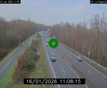 Webcam sur le périphérique de Nantes (N844) à hauteur de Porte de la Chapelle, au nord de la ville