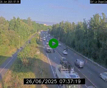 <h2>Webcam sur le périphérique de Nantes (N844) à hauteur de Porte de la Chapelle, au nord de la ville</h2>