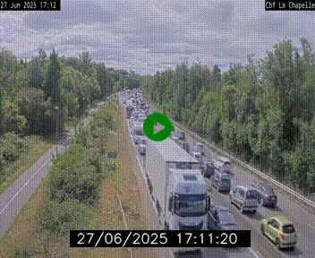 <h2>Webcam sur le périphérique de Nantes (N844) à hauteur de Porte de la Chapelle, au nord de la ville</h2>