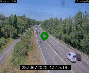 <h2>Webcam sur le périphérique de Nantes (N844) à hauteur de Porte de la Chapelle, au nord de la ville</h2>