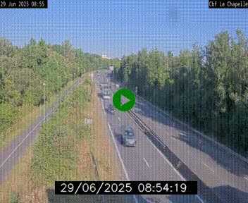 <h2>Webcam sur le périphérique de Nantes (N844) à hauteur de Porte de la Chapelle, au nord de la ville</h2>
