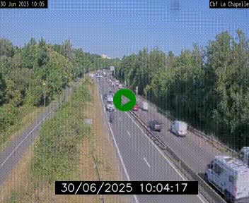 <h2>Webcam sur le périphérique de Nantes (N844) à hauteur de Porte de la Chapelle, au nord de la ville</h2>