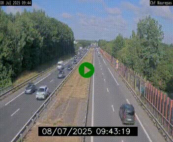Webcam sur le périphérique de Rennes (N136) à hauteur de Maurepas, au nord de la ville